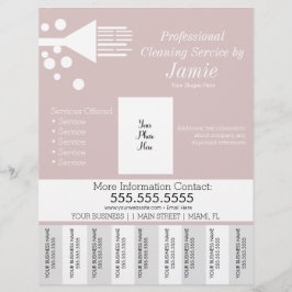 プロフェッショナルハウスクリーニングピンクティアオフストリップ チラシ