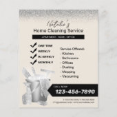 プロフェッショナルハウスクリーニングメイドサービスクリーム チラシ (正面)