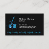 プロフェッショナルハウスクリーニングメイドハウスキーピングブシ 名刺 (裏面)