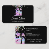 プロフェッショナルハウスクリーニングメイドホログラフ 名刺 (正面/裏面)