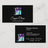 プロフェッショナルハウスクリーニングメイドホログラフ 名刺 (正面/裏面)