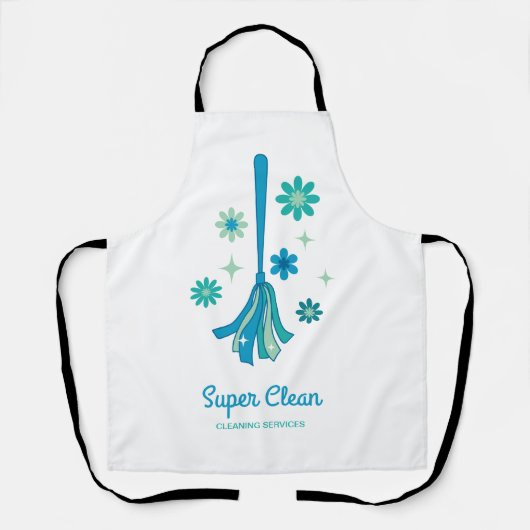 プロフェッショナルハウスクリーニングレトロブロムスパークル エプロン (正面)