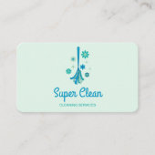 プロフェッショナルハウスクリーニングレトロブロムスパークル 名刺 (正面)