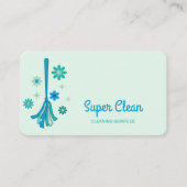 プロフェッショナルハウスクリーニングレトロブロムスパークル 名刺 (正面)