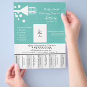 プロフェッショナルハウスクリーニング切れ取り チラシ (手)