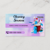 プロフェッショナルハウスクリーニング&メイドサービス 名刺 (正面)