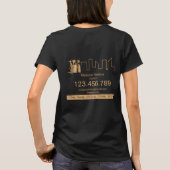 プロフェッショナルハウスクリーニング 住宅 商業施設 Tシャツ (裏面)