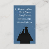 プロフェッショナルハウスドッグキャットペットシッター 名刺 (正面)