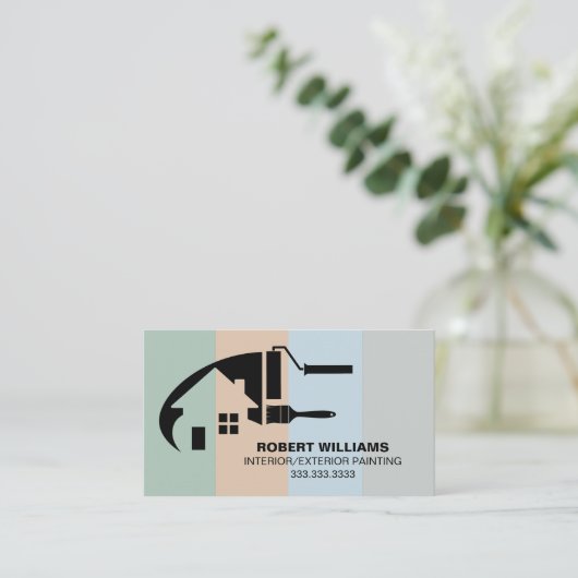 プロフェッショナルハウスペイカラフルト名刺 名刺 (スタンド正面)