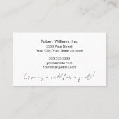 プロフェッショナルハウスペイカラフルト名刺 名刺 (裏面)