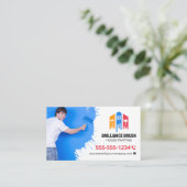 プロフェッショナルハウスペインター写真絵を描請与者 名刺 (スタンド正面)