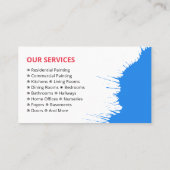 プロフェッショナルハウスペインター写真絵を描請与者 名刺 (裏面)