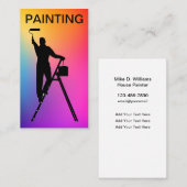 プロフェッショナルハウスペインター縦型名刺 名刺 (正面/裏面)