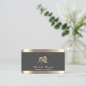 プロフェッショナルハウスルーフ実在エテートグレー 名刺 (スタンド正面)