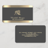 プロフェッショナルハウスルーフ実在エテートグレー 名刺 (正面/裏面)