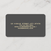 プロフェッショナルハウスルーフ実在エテートグレー 名刺 (裏面)