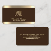 プロフェッショナルハウスルーフ実在エテートブラウン 名刺 (正面/裏面)