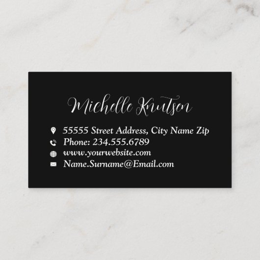 プロフェッショナルハウス清掃サービス白黒 名刺