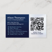 プロフェッショナルハウス清掃サービス 名刺 (裏面)