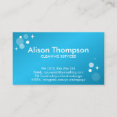 プロフェッショナルハウス清掃サービス 名刺 (裏面)