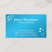 プロフェッショナルハウス清掃サービス 名刺 (裏面)