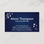 プロフェッショナルハウス清掃サービス 名刺 (裏面)