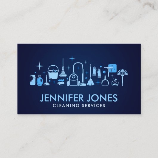 プロフェッショナルハウス清掃サービス 名刺 (正面)