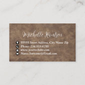 プロフェッショナルハウス清掃サービス 名刺 (裏面)