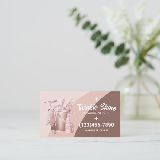 プロフェッショナルハウス清掃サーモダンビス 名刺 (スタンド正面)