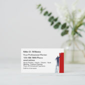 プロフェッショナルハウス絵画の編集可能名刺 名刺 (スタンド正面)