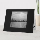 プロフェッショナルハッピーニューイヤー – サンセットグリーティング カード (裏面)