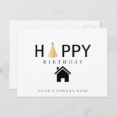 プロフェッショナルハッピーバースデー現実 ポストカード (正面/裏面)