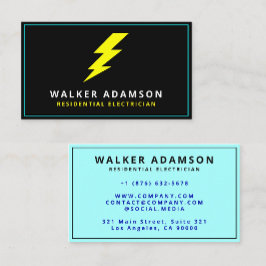 プロフェッショナルハンディマンエレクトリシャン稲妻 名刺
