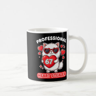 プロフェッショナルハート泥棒67 Meme 6 7 ラグドール コーヒーマグカップ