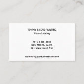 プロフェッショナルハ絵画ウス 名刺 (裏面)