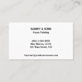 プロフェッショナルハ絵画ウス 名刺 (裏面)