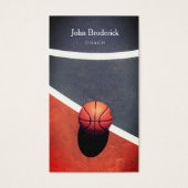 プロフェッショナルバスケットボールコーチスポーツスクールカード (正面)