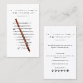 プロフェッショナルバソニストとバソーン音楽先生 名刺 (正面/裏面)