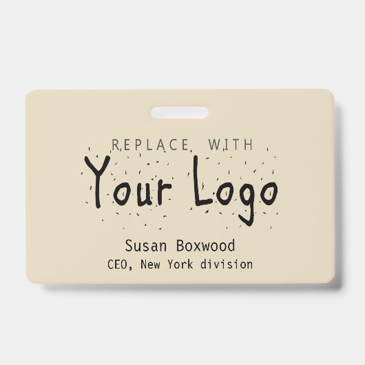 プロフェッショナルバッカスタムジのロゴ交換文字 バッジ (表面)