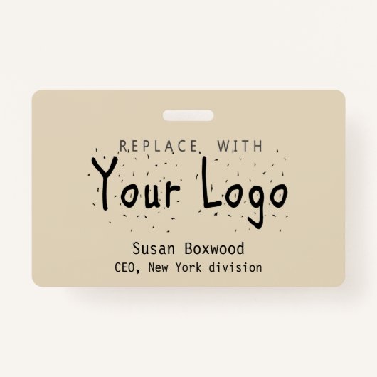 プロフェッショナルバッカスタムジのロゴ交換文字 バッジ (正面)