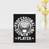 プロフェッショナルバドミントン選手シャトルギフトティー カード (黄色い花)