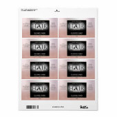 プロフェッショナルバラグラデーション金ゴールド血清ラベル ラベル (フルシート)