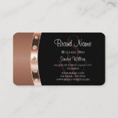 プロフェッショナルバラ金ゴールドとブラックモノグラムダイヤモンド 名刺 (裏面)