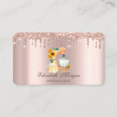 プロフェッショナルバラ金ゴールドグリッタードライプフラワーミキサー 名刺 (正面)