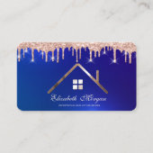 プロフェッショナルバラ金ゴールドグリッタードリップスルーフブルー 名刺 (正面)