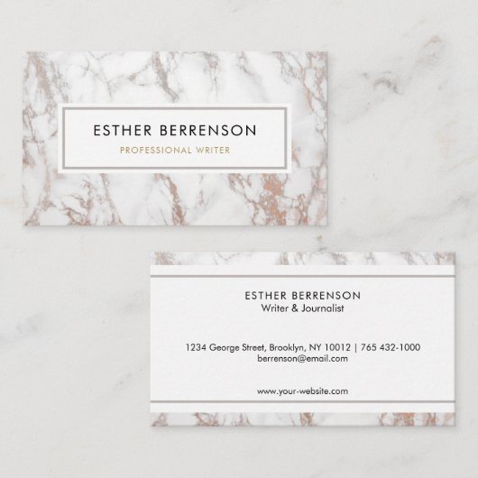 プロフェッショナルバラ金ゴールドマーブル名刺 名刺 (正面/裏面)