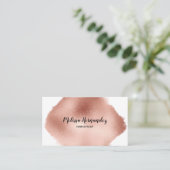 プロフェッショナルバラ金ゴールドモダン美容師 名刺 (スタンド正面)