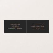 プロフェッショナルバラ金ゴールド壊れたフレーム上のダークグレー 名刺 (外部フラット)