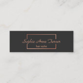 プロフェッショナルバラ金ゴールド壊れフレームダークグレー スキニー名刺 (正面)