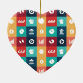 プロフェッショナルバンカーアイコニックピクトグラム セラミックオーナメント (裏面)